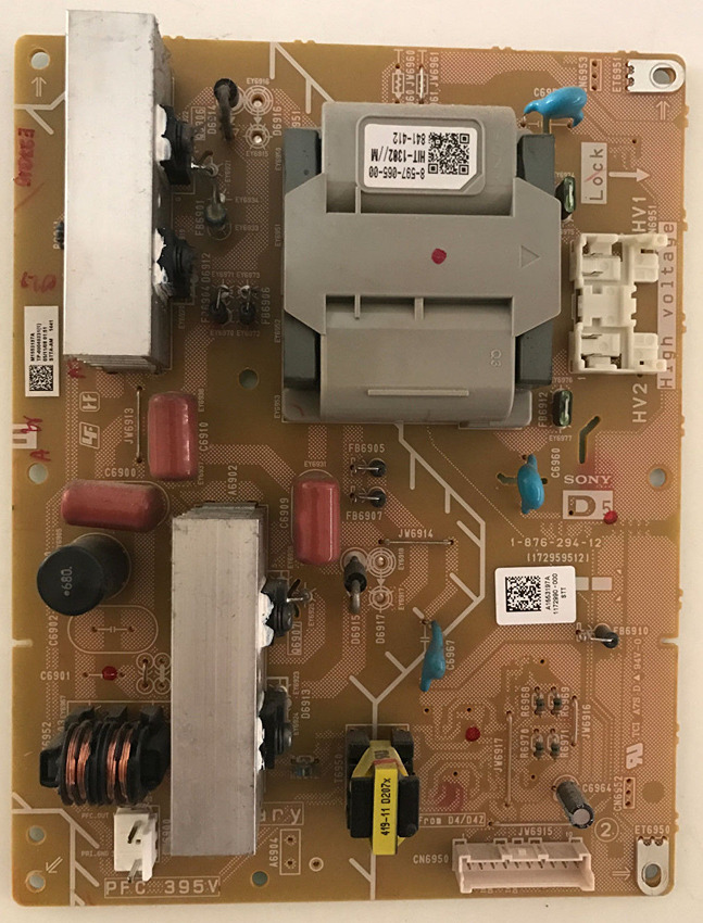 SONY KDL52Z4500 D5 POWER BOARD A1553197A 1-876-294-12